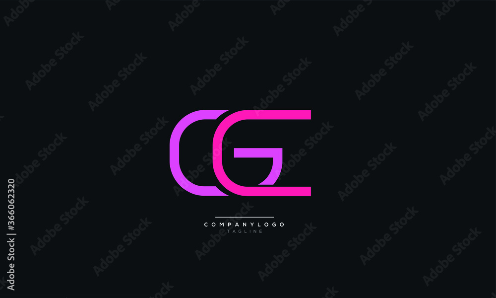 GC Letter Business Logo Design Alphabet Icon Vector Symbol