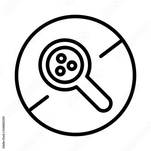 microplastics free outline black vector icon