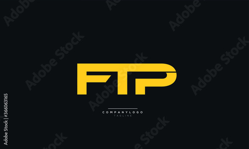 FTP Letter Business Logo Design Alphabet Icon Vector Symbol