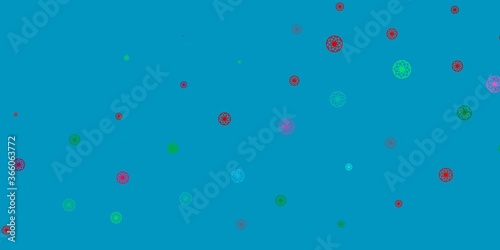 Light Green, Red vector texture with disks.