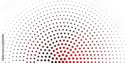 Light Red vector pattern with abstract stars. Colorful illustration with abstract gradient stars. Best design for your ad, poster, banner.