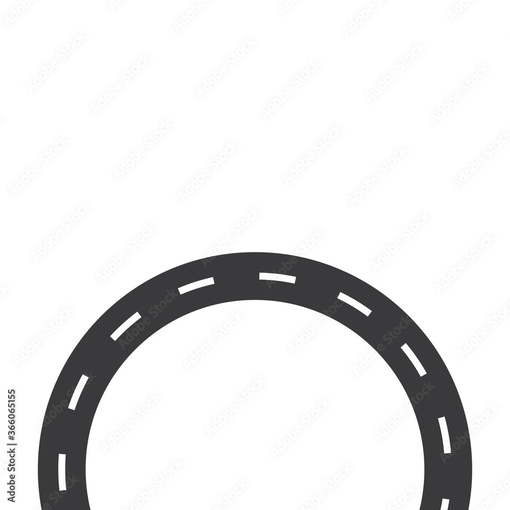 Fototapeta premium road way vector icon illustration design