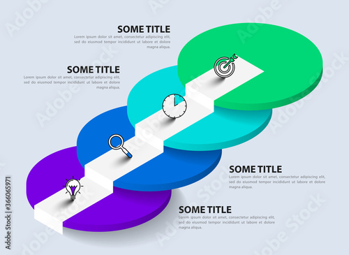 Infographic design template. Creative concept with 4 steps