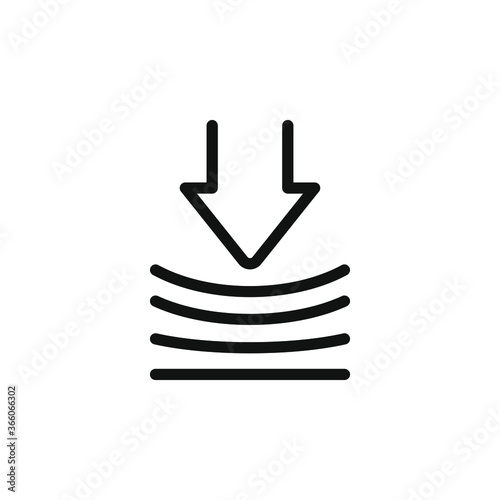 Elastic icon design isolated on white background. Vector illustration