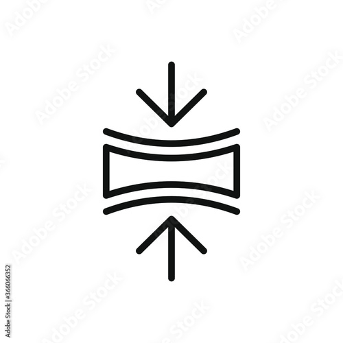 Elastic icon design isolated on white background. Vector illustration