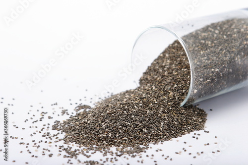 Chia seeds are an unprocessed, whole-grain food that can be absorbed by the body as seeds (unlike flaxseeds).