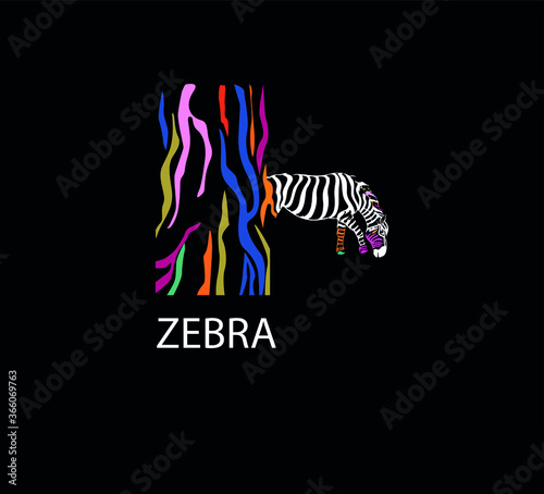 paint salon logo, design, colors, hand drawn animalistic prints