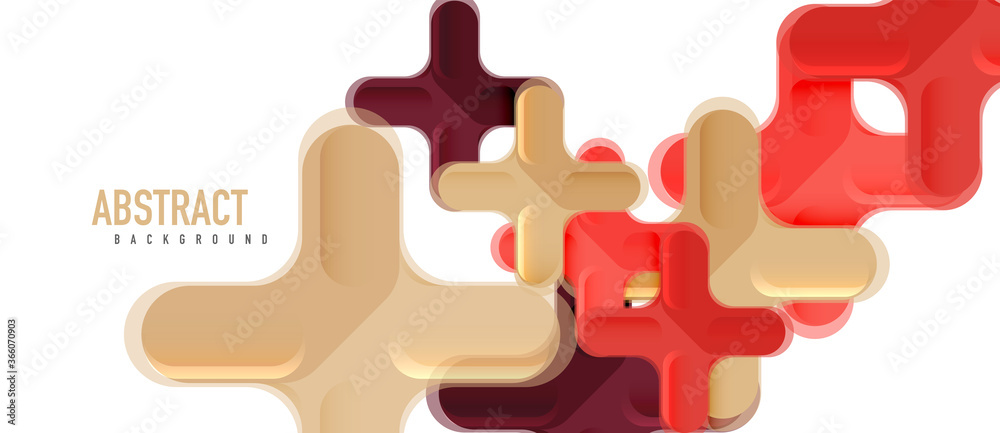 Glossy multicolored plastic style cross composition, x shape design, techno geometric modern abstract background. Trendy abstract layout template Glossy multicolored plastic style cross composition, x shape design, techno geometric modern abstract background. Trendy abstract layout template
