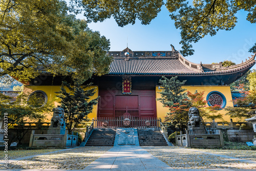 Main Gate of Jingci Temple, Hangzhou, Zhejiang, China photo