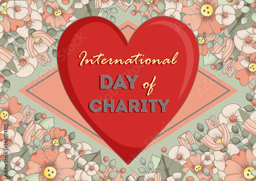 Vector Illustration on the theme International Day of Charity
