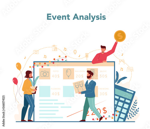 Event manager or service concept. Celebration or meeting