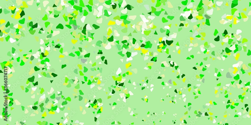 Light green, yellow vector template with abstract forms. Light green, yellow vector template with abstract forms.