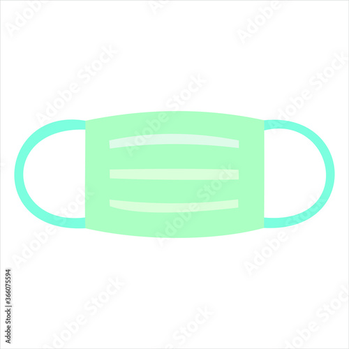 breathing medical respiratory mask. Hospital or pollution protect face masking.
