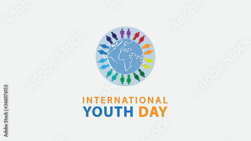 International Youth Day. Vector illustration
