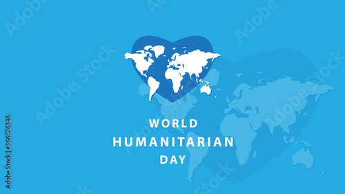 World Humanitarian Day. Vector illustration