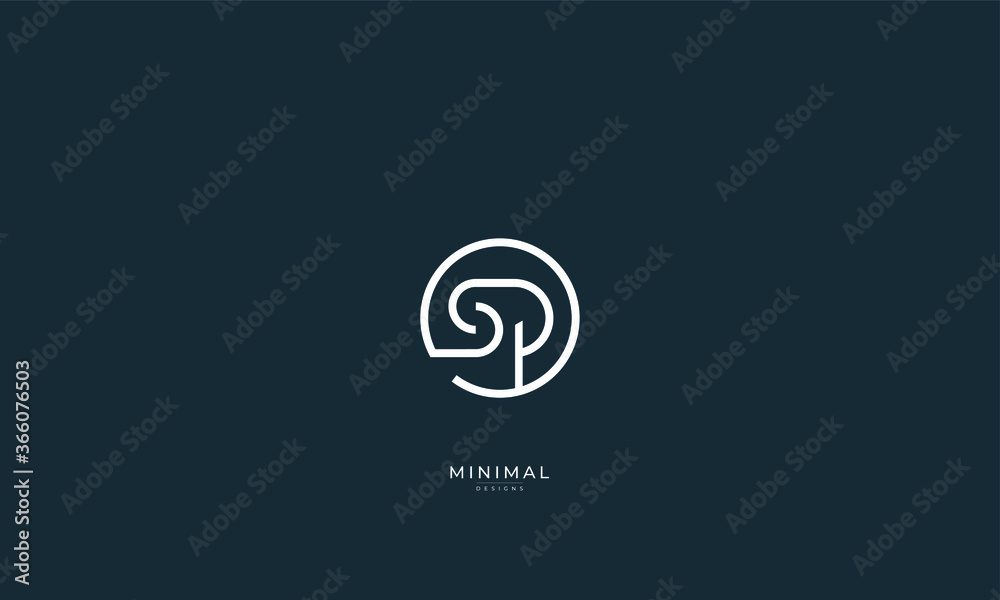 Alphabet letter icon logo SP Alphabet letter icon logo SP