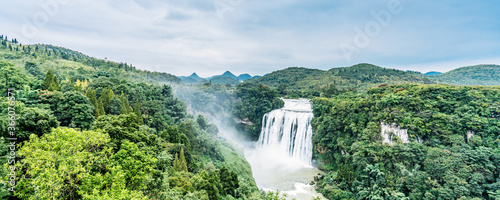 Scenery of Huangguoshu Waterfall in Guizhou, China photo