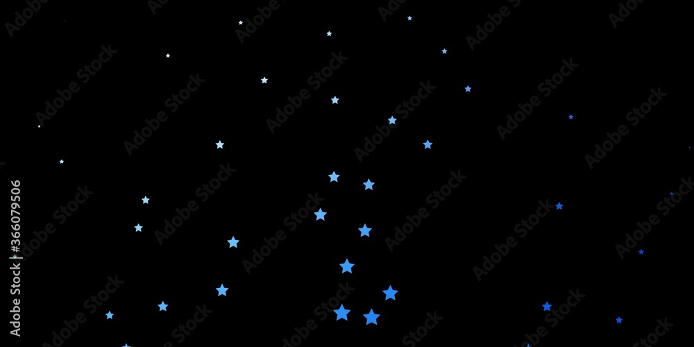 Dark BLUE vector background with small and big stars. Shining colorful illustration with small and big stars. Best design for your ad, poster, banner. Dark BLUE vector background with small and big stars. Shining colorful illustration with small and big stars. Best design for your ad, poster, banner.