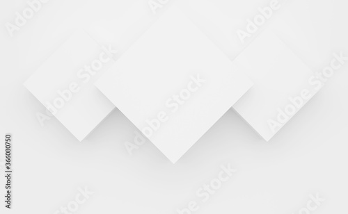 Abstract square background. Technology polygonal design 3d rendering