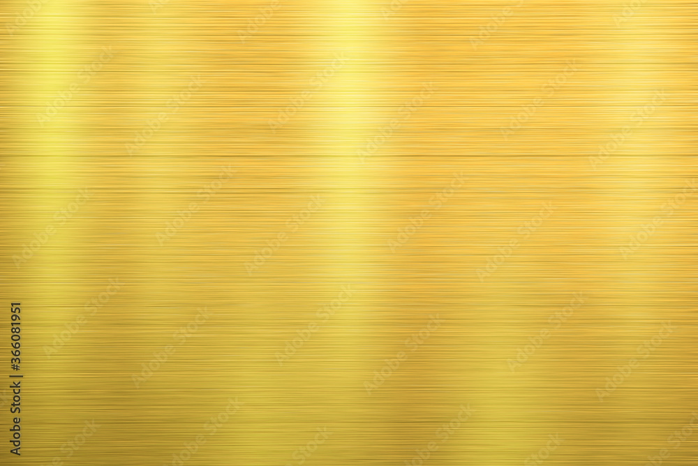 Gold metal texture of brushed stainless steel plate with the reflection of light. Gold metal texture of brushed stainless steel plate with the reflection of light.