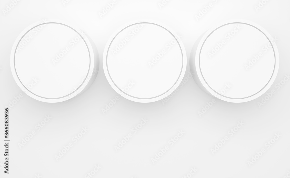 white background with a pedestal and a showcase. 3d illustration white background with a pedestal and a showcase. 3d illustration