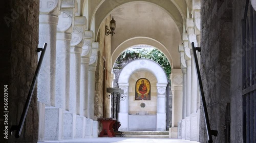 The lobby of the monastery photo