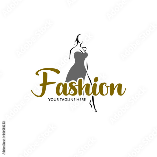 Illustration vector graphic of Fashion logo, simple art with initial. good for brand boutique, store logo
