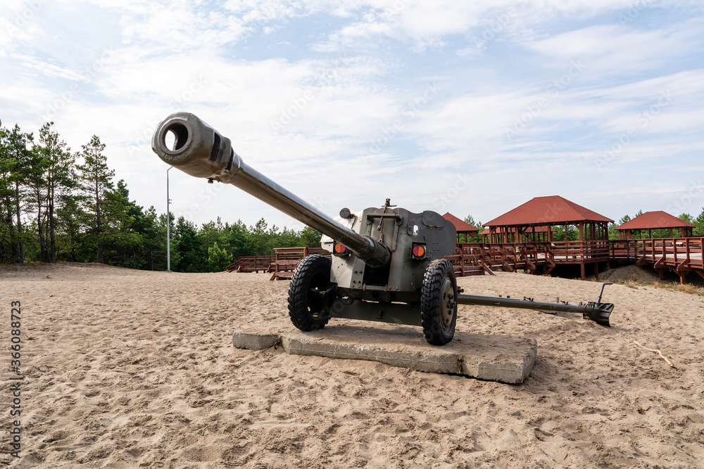 Old cannon at Bledowska Desert near
