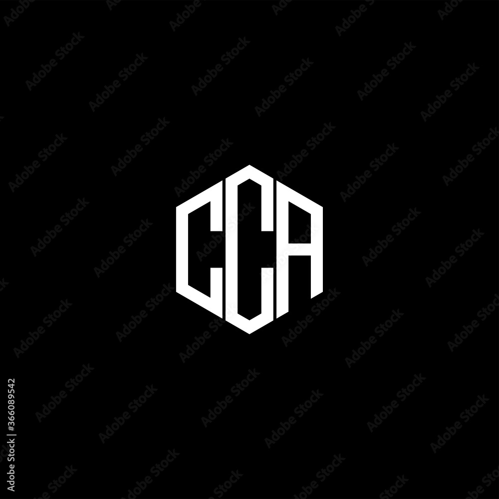 Letter CCA Initial Logo Design Vector Template Illustration