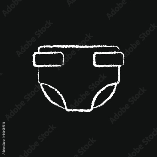 chalk icon for menu store, diaper