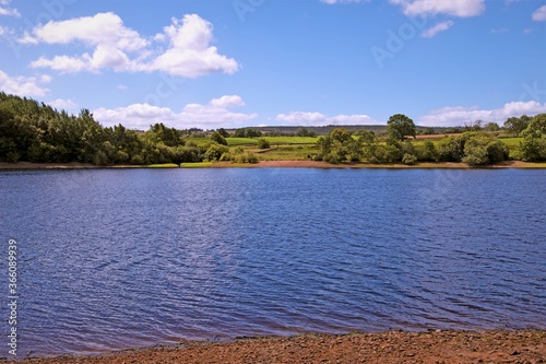 View across Fewston Reservoir, Fewston, North Yorkshire, England.