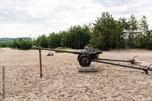 Old cannon at Bledowska Desert near 