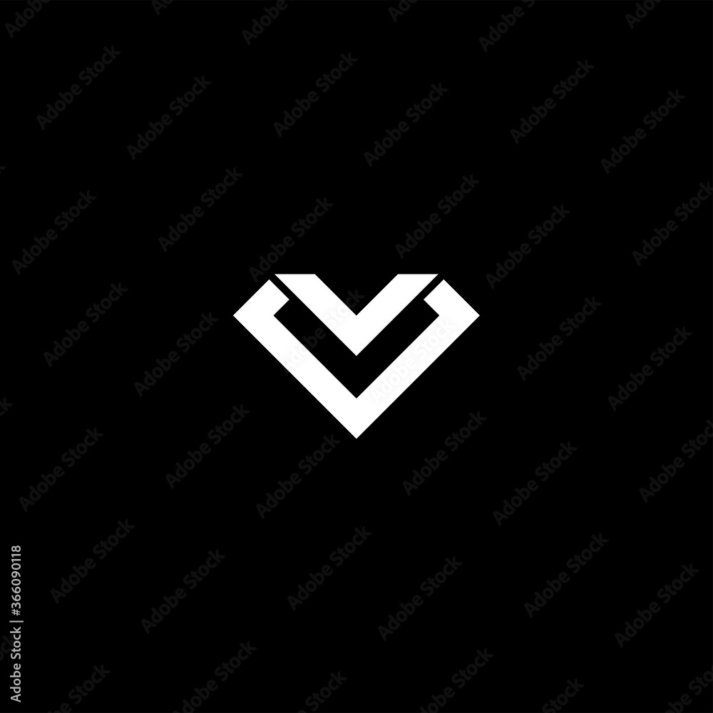 Letter V Initial Diamond Logo Design Vector Template Illustration Letter V Initial Diamond Logo Design Vector Template Illustration