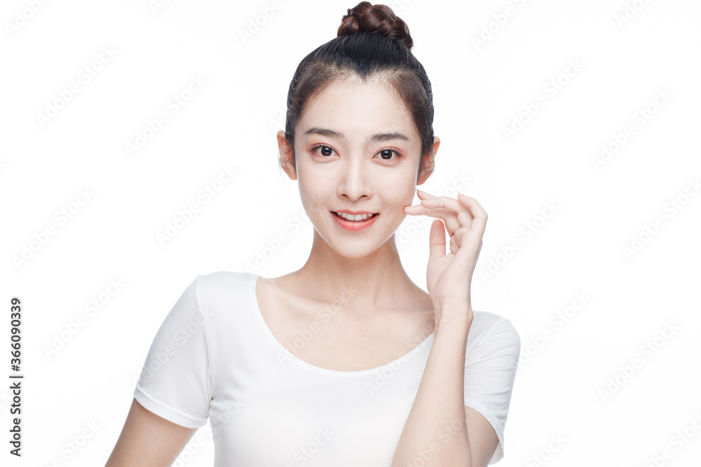 Portrait Of Beautiful Woman in Studio Portrait Of Beautiful Woman in Studio