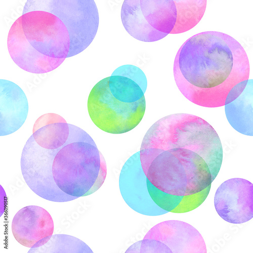 Circles multi-colored water...