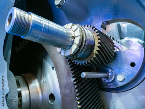 Metal part. Gears in a car ...