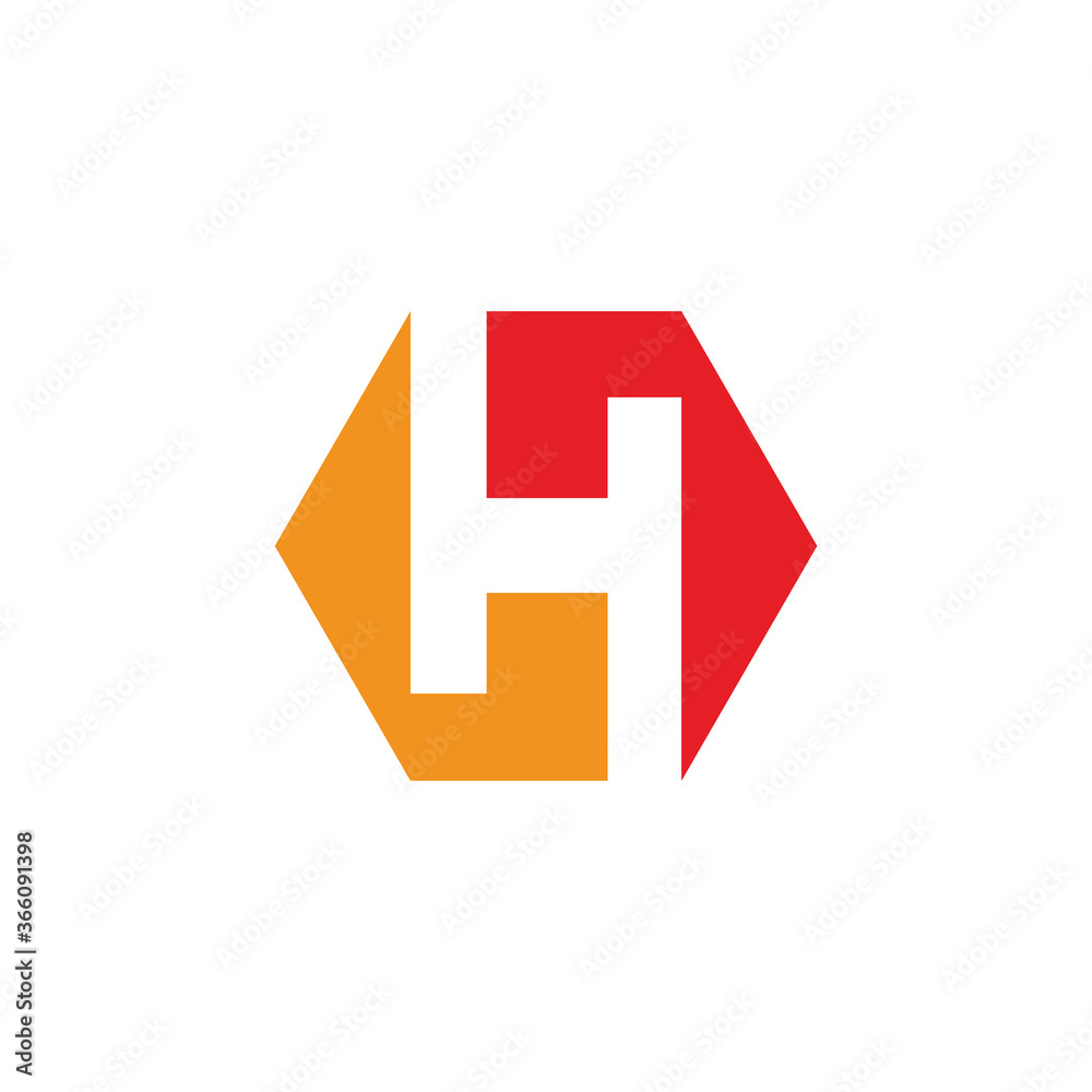 Letter H logo icon design template elements. Vector color sign. Letter H logo icon design template elements. Vector color sign.