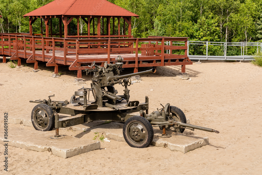 Old cannon at Bledowska Desert near