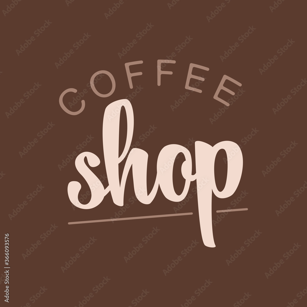 A minimalist logo for a coffee shop, restaurant or cafe. Emblems, badges, stickers, banners. Coffee design elements. A minimalist logo for a coffee shop, restaurant or cafe. Emblems, badges, stickers, banners. Coffee design elements.
