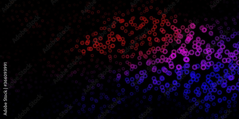 Dark pink, red vector pattern with spheres. Dark pink, red vector pattern with spheres.