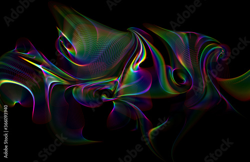 modern abstract colored smoke