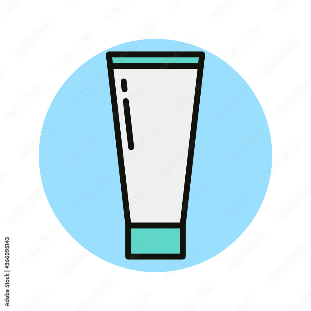 Skincare and Beauty Cream Bottle Icon Design. Beauty Care Equipment Vector Illustration Skincare and Beauty Cream Bottle Icon Design. Beauty Care Equipment Vector Illustration