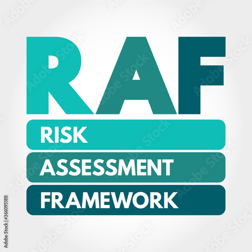 RAF - Risk Assessment Framework acronym, business concept background