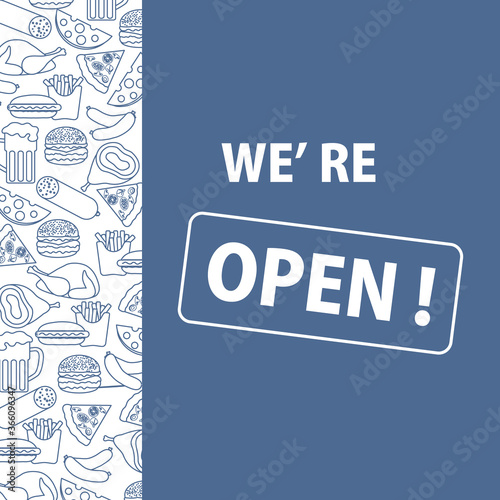 Reopen Street food trading Pizza shop Fast food