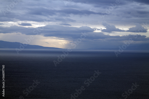 clouds over the sea