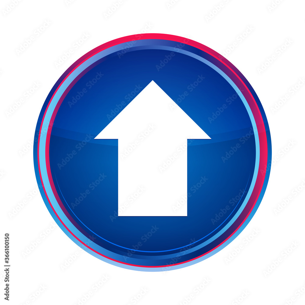 Upload arrow icon silky blue round button aqua design illustration Upload arrow icon silky blue round button aqua design illustration