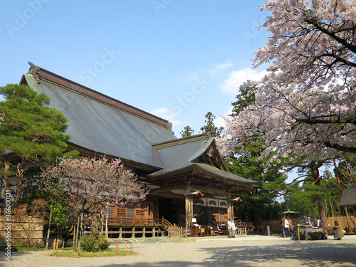 The Main-Hall of Chusonji Temple (中尊寺本堂), the world heritage in Hiraizumi, JAPAN photo