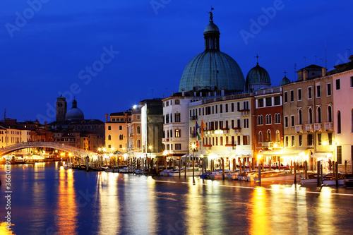 Venice in sunset light  Italy  Europe