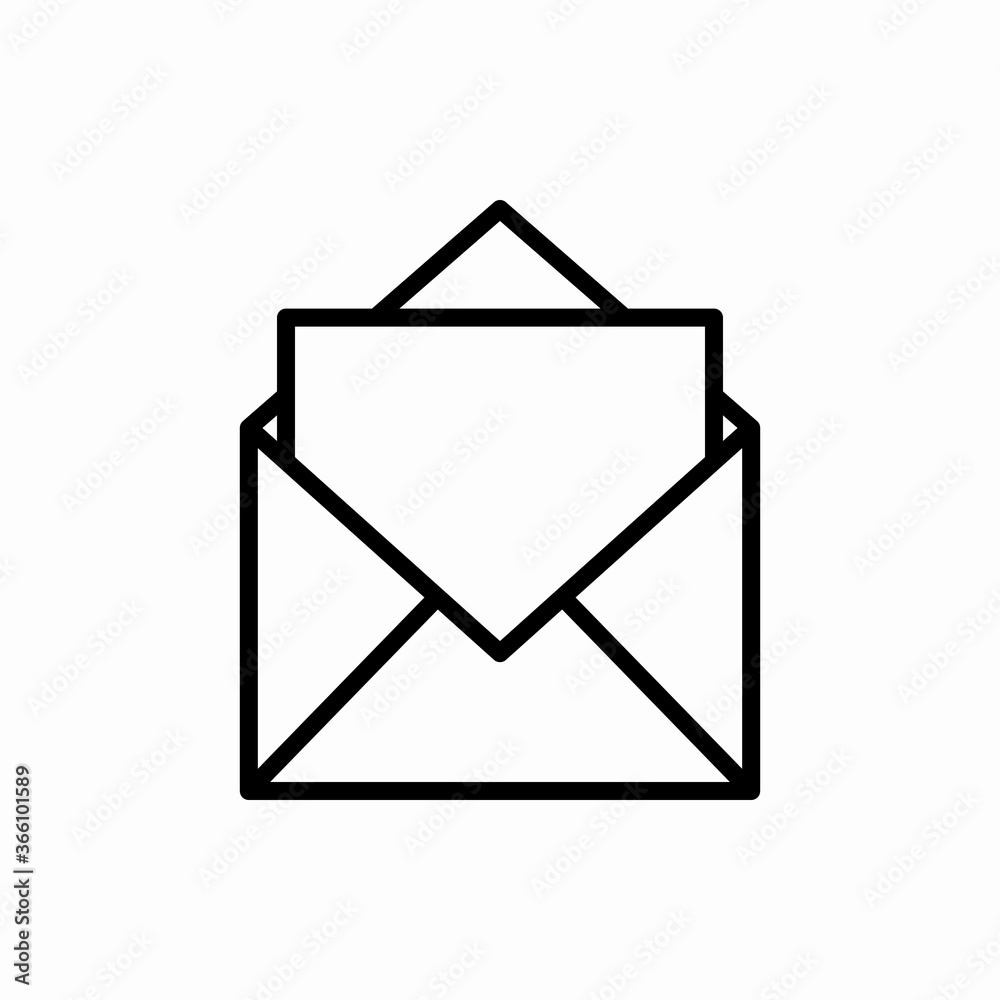 Outline mail icon.Mail vector illustration. Symbol for web and mobile Outline mail icon.Mail vector illustration. Symbol for web and mobile