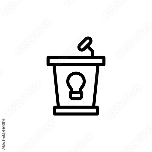 Politics icon. Simple line, outline vector elements of knowledge icons for ui and ux, website or mobile application